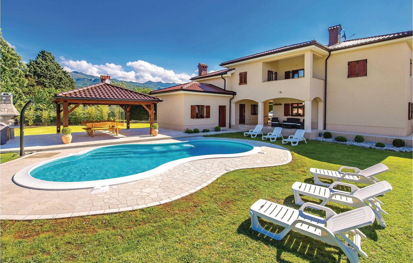Maison de vacances pour 10 personnes avec vue in Primorje-Gorski Kotar