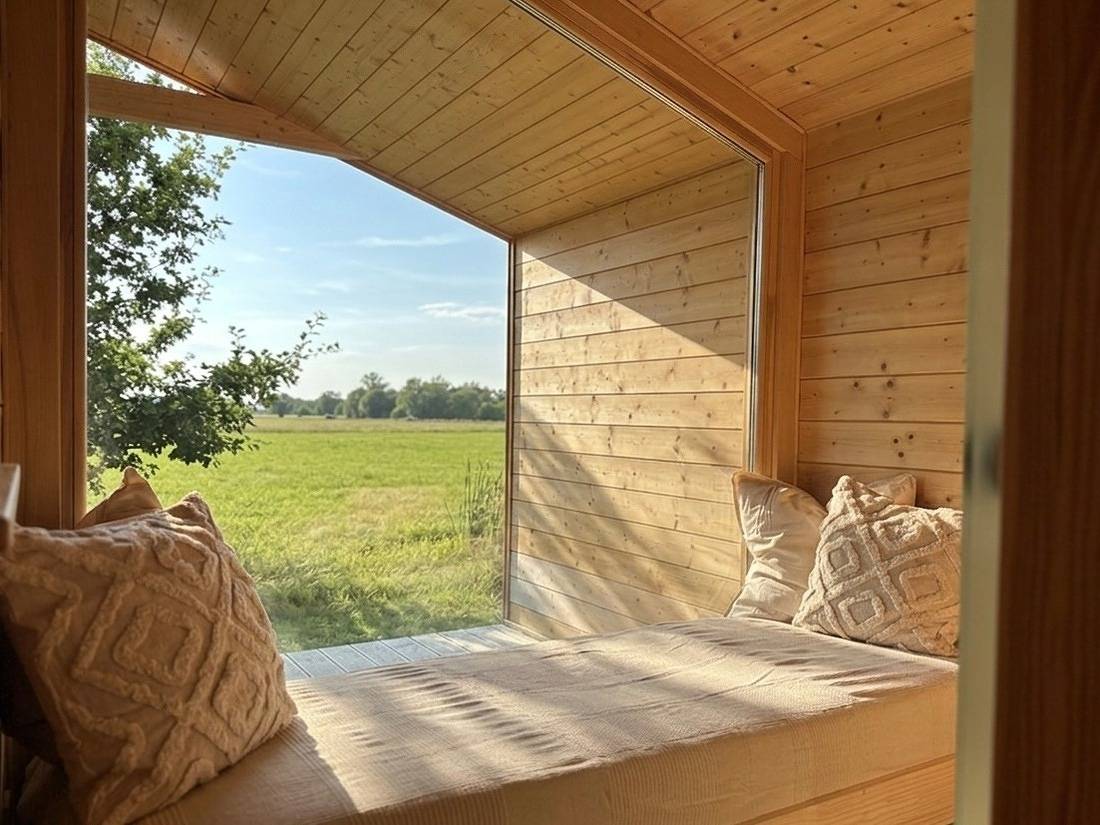 Tiny House im Grünen - Terrasse, Wlan, Wiesenblick in Bleckede, Mecklenburgisches Elbetal