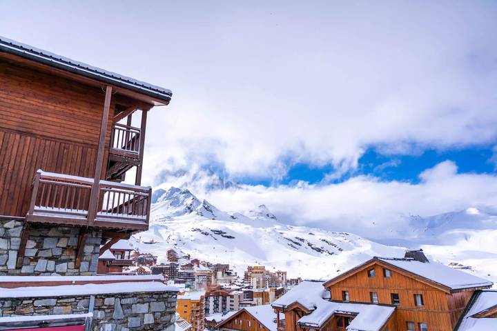 Chalet pour 6 personnes, avec Balcon à Val Thorens