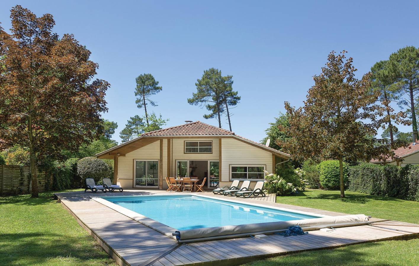 Apartamento Ondres: Piscina, Terraza, Parking, WiFi in Moliets-et-Maa, Côte d’Argent