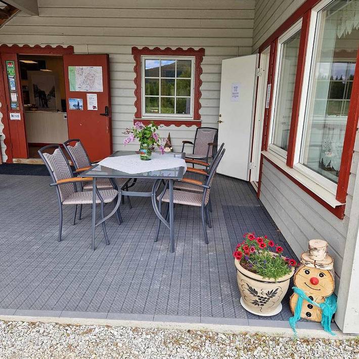 Camping voor 3 personen, with terras and sauna as well as tuin and uitzicht in Noorwegen