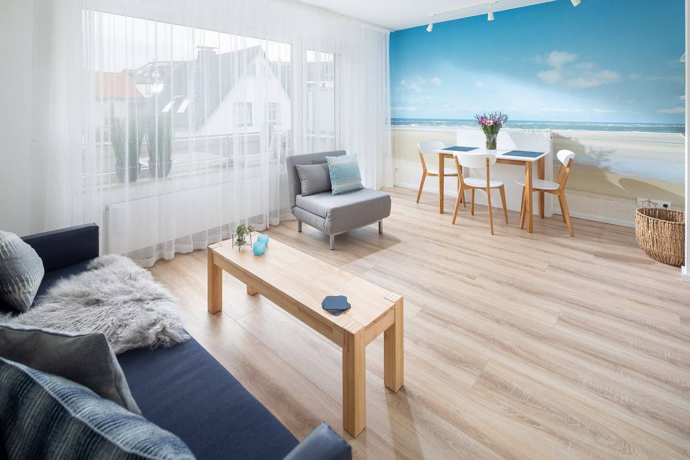Ganze Wohnung, Moderne Ferienwohnung mit Balkon nahe Nordstrand in Norderney