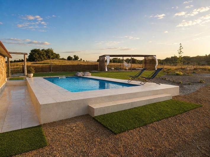 Casa rural para 4 personas, con Jacuzzi y Terraza además de Jardín y Piscina en La Codosera