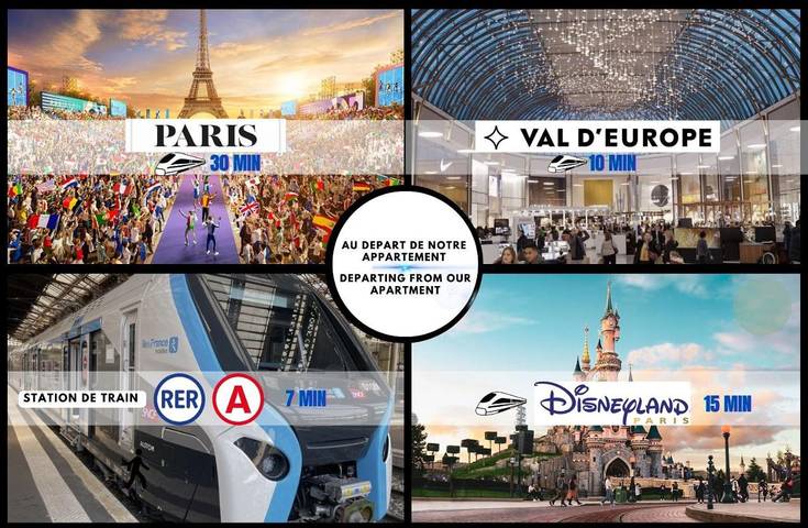 Gîte pour 8 personnes, avec terrasse à Lognes - 3