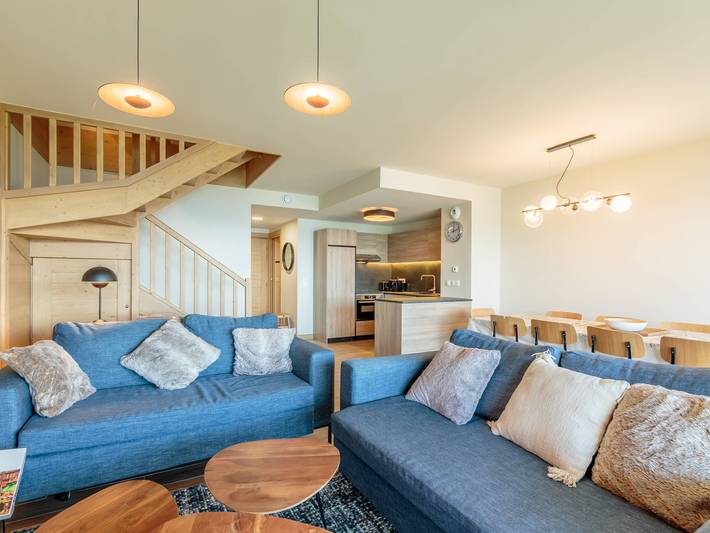 Gîte pour 10 personnes, avec sauna et piscine ainsi que balcon et jacuzzi dans Arc 1600 - 2