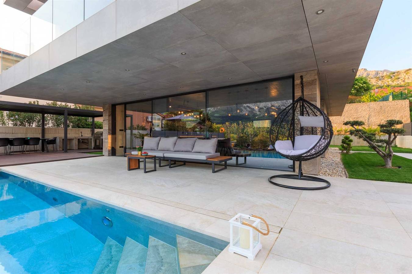 Luxusvilla Elite mit beheiztem Pool, Sauna, Whirlpool & Fitnessraum in Baska, Krk
