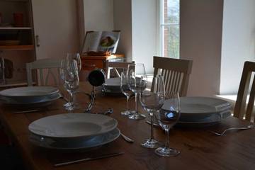 Ferienwohnung für 6 Personen, mit Garten und Ausblick in Nebel