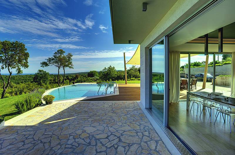 Finca mit privatem Infinity-Pool, Klima, Wlan und atemberaubenden Ausblick in Marčana, Südküste Istrien