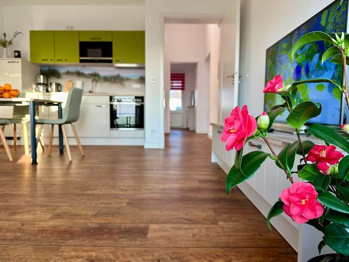 Ferienwohnung für 3 Personen, mit Balkon und Balkon/Terrasse sowie Garten in Thiessow