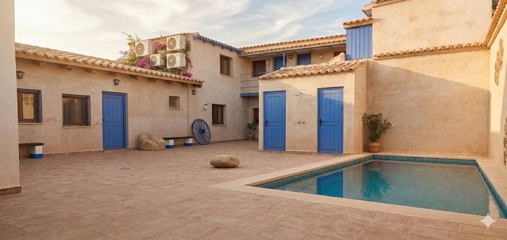 Aparthotel para 2 personas, con Terraza y Jardín además de Piscina para niños y Piscina en Provincia de Ciudad Real - 3