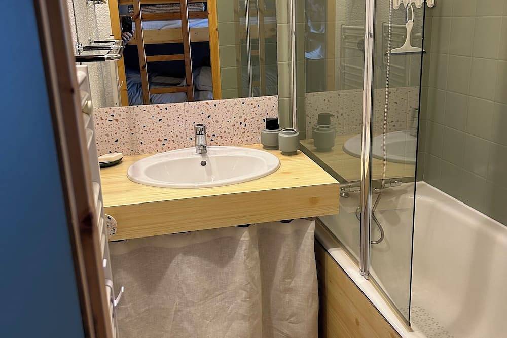 Geheel appartement, Studio Cabin hyper center pied des pistes Les Saisies in Les Saisies, Albertville en omgeving
