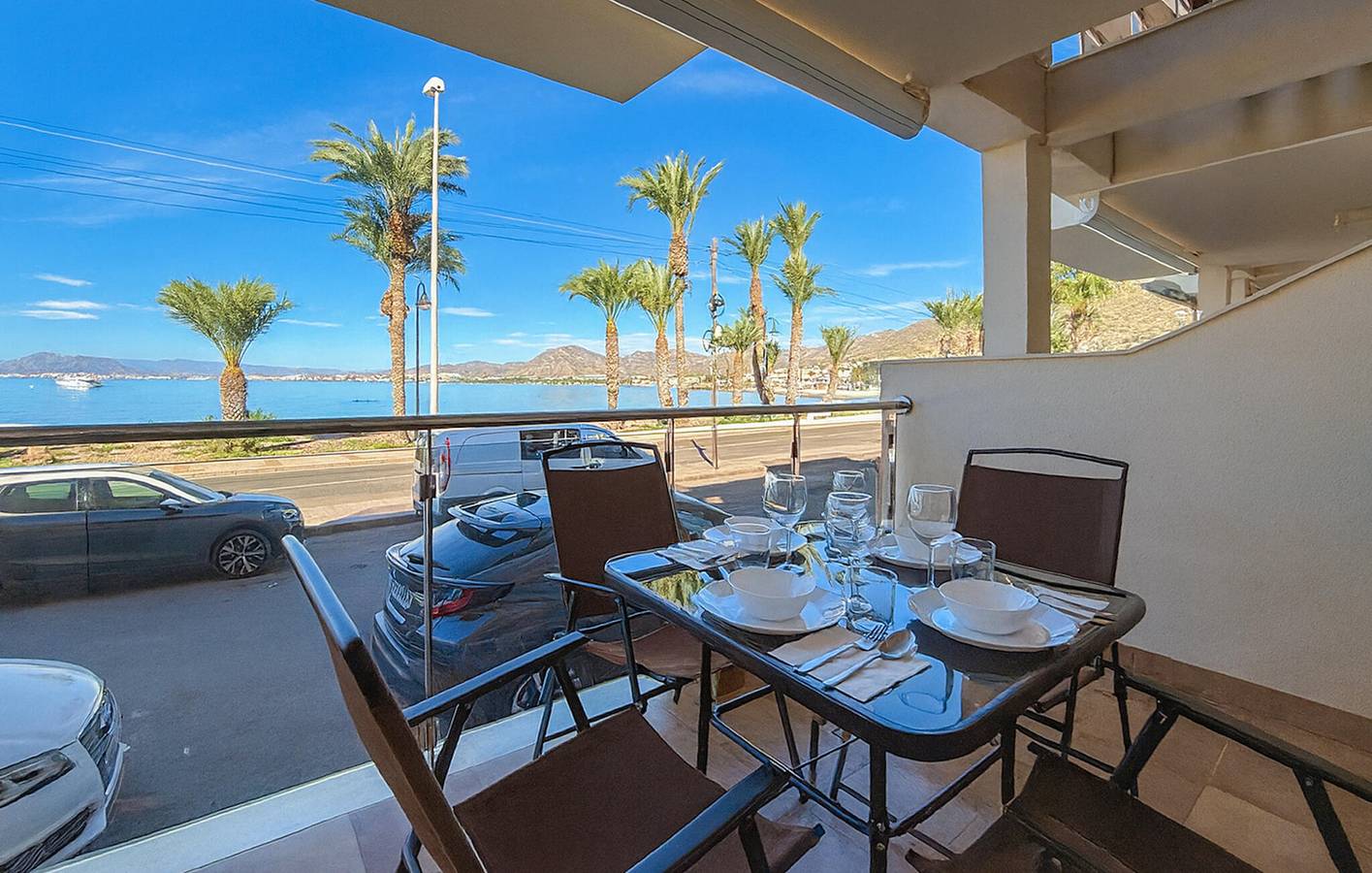 Appartement avec vue sur la mer, climatisation, parking, terrasse et WiFi in Carthagène, Costa Cálida