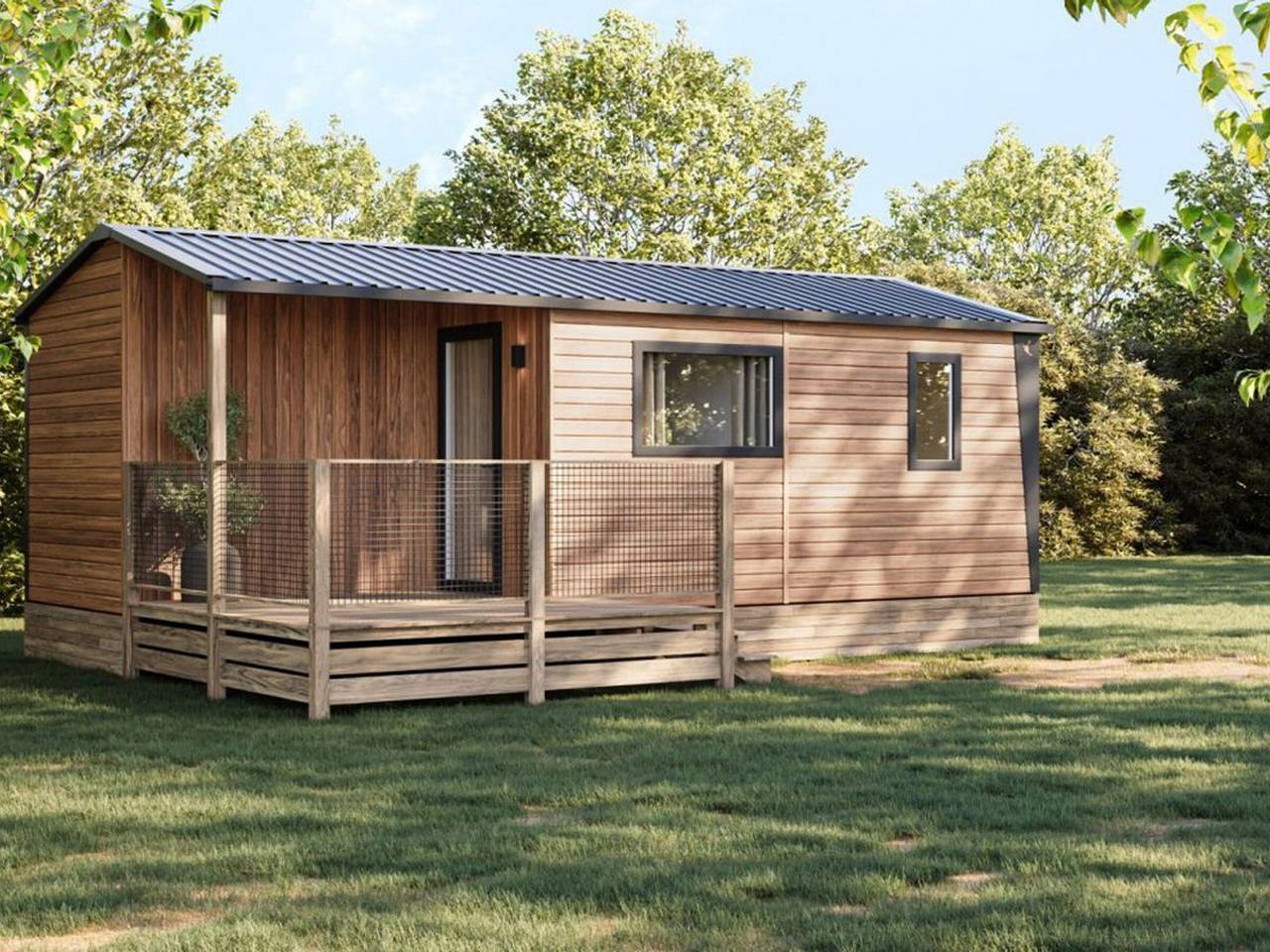Mobil home avec clim - 4 pers. in Saint-Rome-de-Tarn, Parc naturel régional des Grands Causses