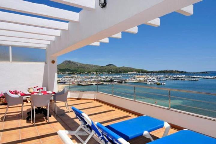 Ferienhaus mit Meerblick für 4 Personen, mit Balkon