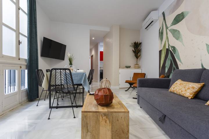 Location de vacances pour 6 personnes, avec balcon à Cadix