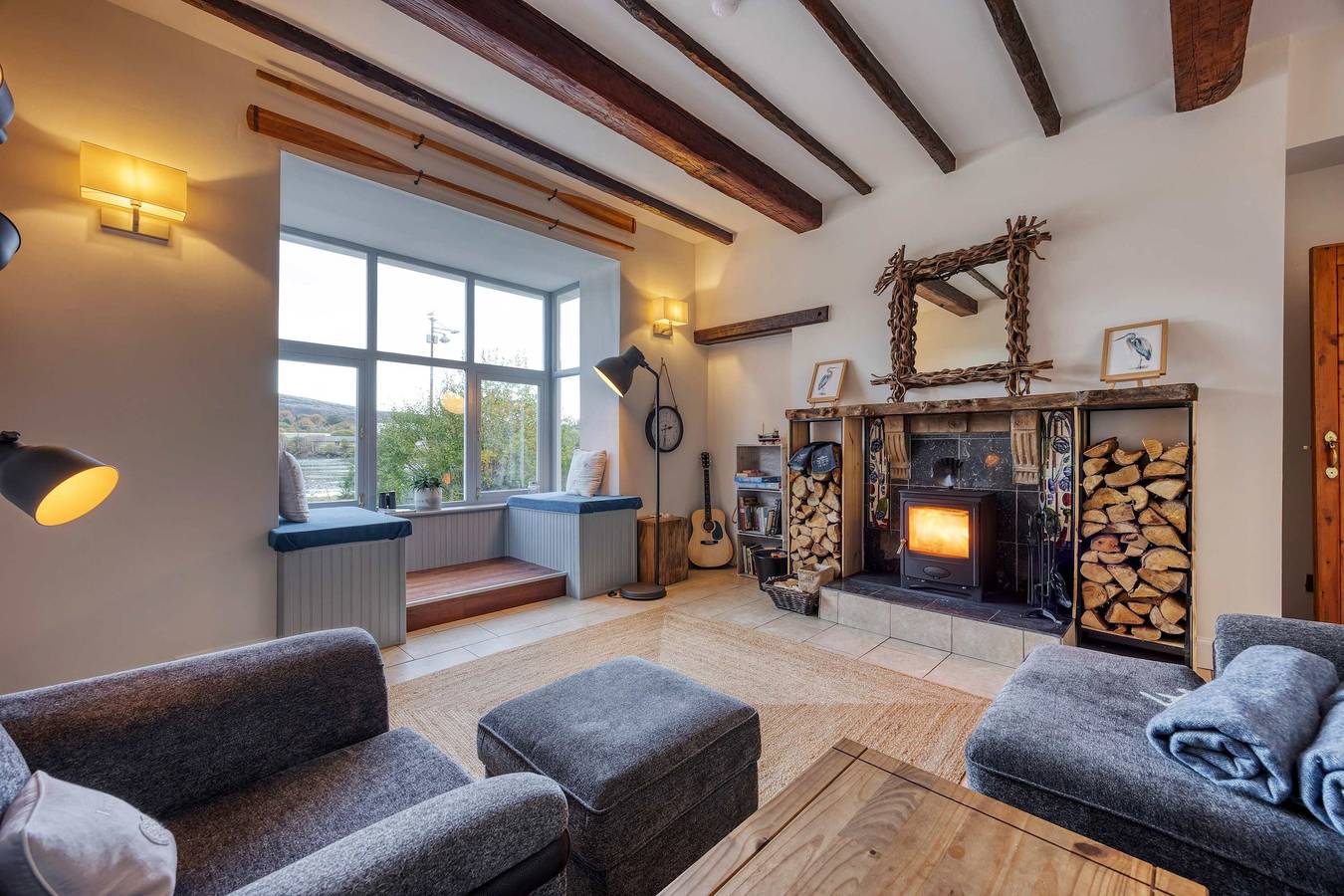 Riverside Retreat with Private Beach in Renfrewshire