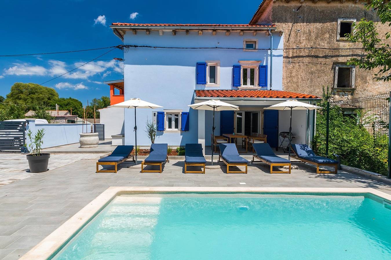 Villa voor 6 personen met balkon/terras in Barban, Zuidkust Istrië