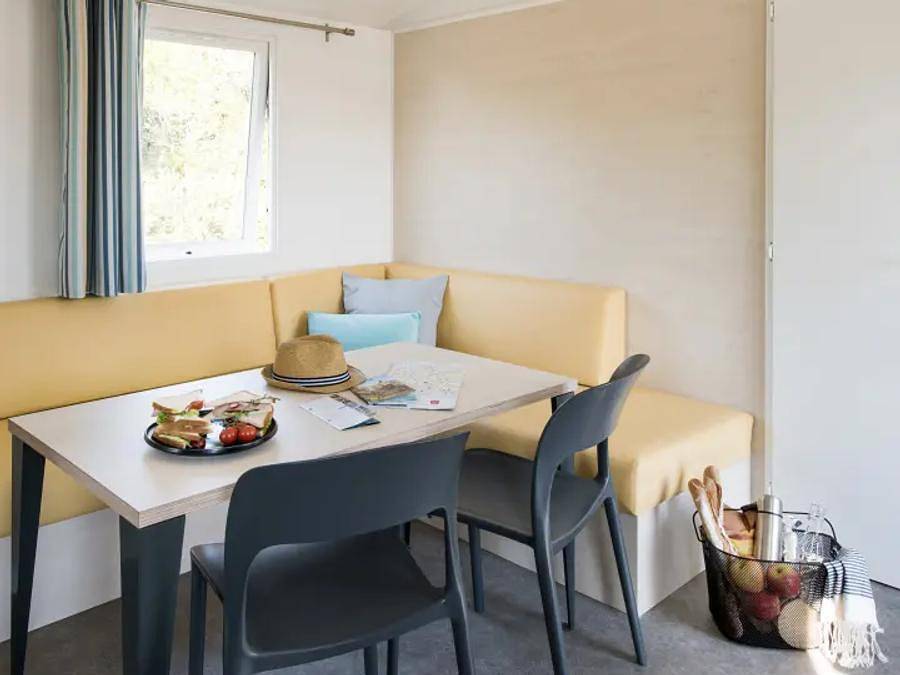 Camping L'Albizia - Mobile home 7 persons - Mobil Home Aqua 3ch 6/7pers Terrace Semi-Covered Tv in Notre-Dame-de-Monts, Vendée