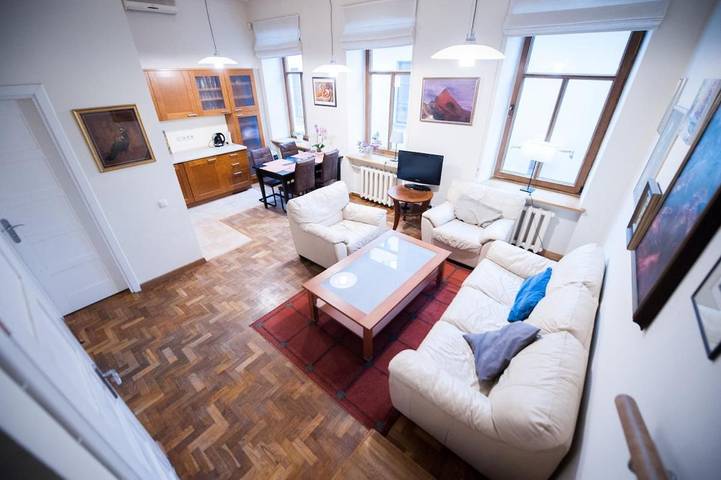 Lägenhet för 4 Personer, med trädgård, barnvänlig i Vilnius