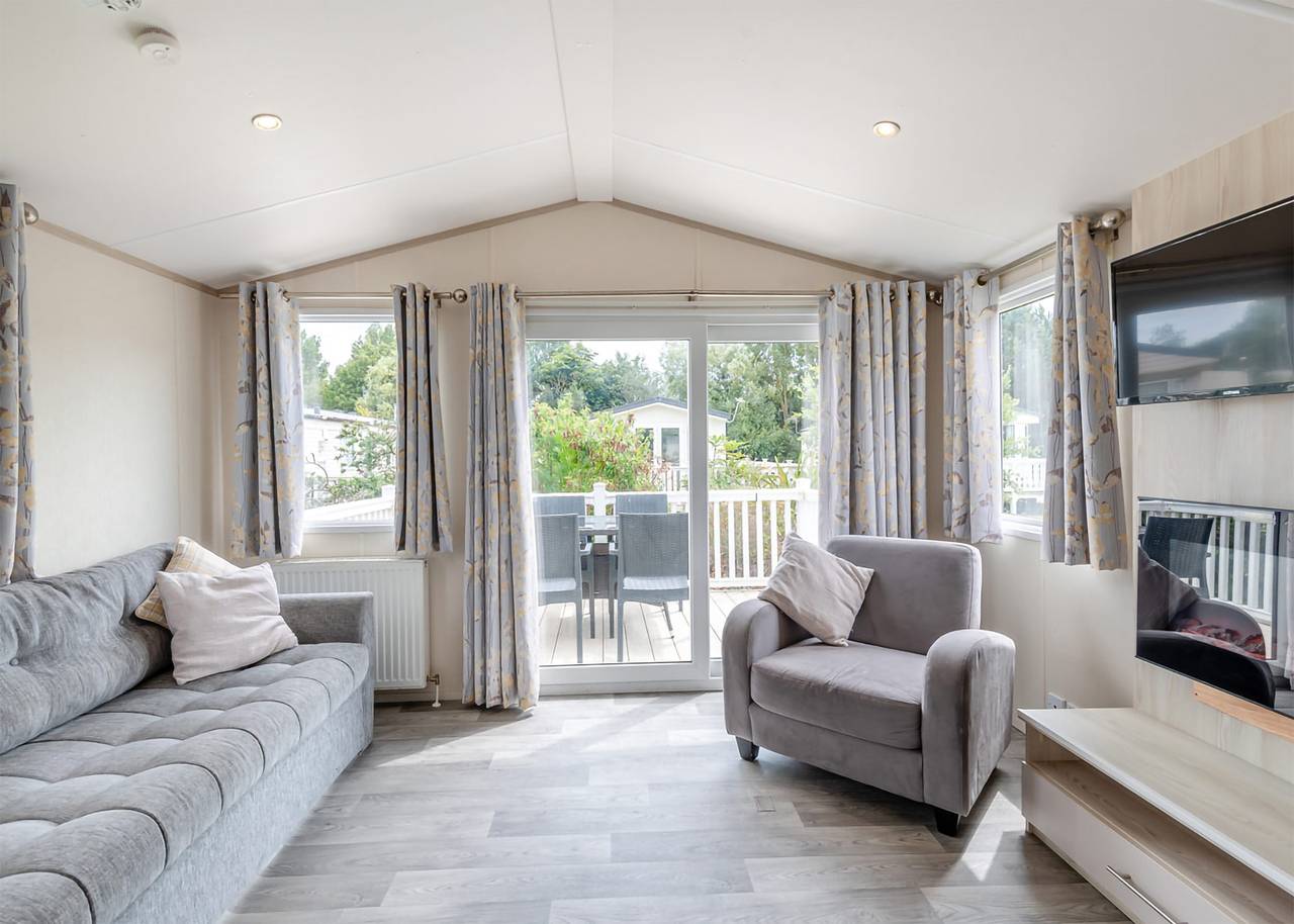 Gold Caravan with parking in Skegness, Lincolnshire