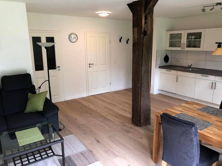 Ferienwohnung für 4 Personen, mit Terrasse und Garten sowie Ausblick in Brietlingen