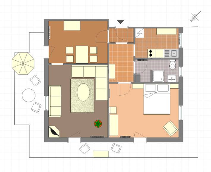Ferienwohnung für 3 Personen, mit Balkon/Terrasse und Balkon, kinderfreundlich in Inzell - 4
