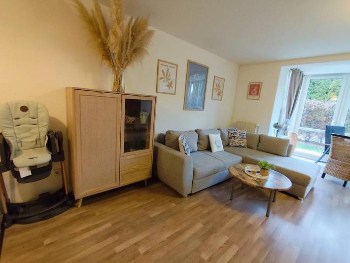 Ferienwohnung für 5 Personen, mit Garten und Ausblick sowie Terrasse am Zwenkauer See - 4