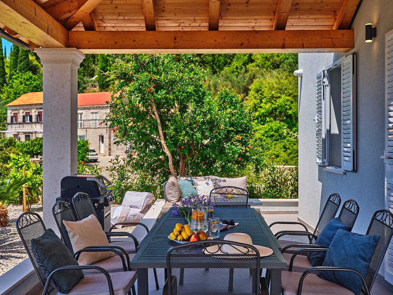 Villa für 9 Personen mit Garten in Orasac, Grad Dubrovnik