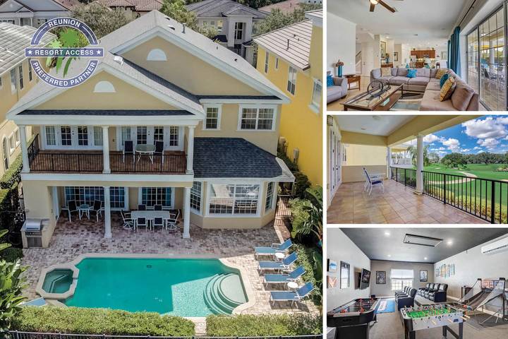 Vacation rental for 10 people, with pool and children pool as well as balcony/terrace in Celebration