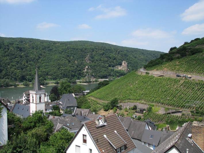 Ferienwohnung für 6 Personen, mit Balkon und Terrasse sowie Ausblick in Rüdesheim am Rhein
