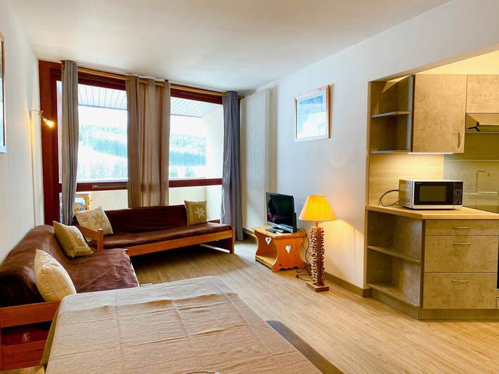 Ganze Wohnung, Wohnung direkt an der Piste mit Balkon, ideal für Familien in Villard-de-Lans, Parc naturel régional du Vercors