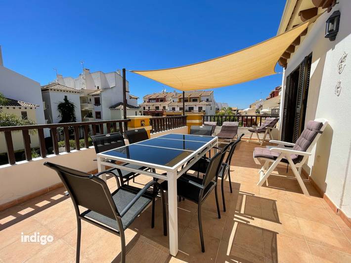 Casa de férias para 6 pessoas, com varanda em Urbanizacion Costa Esuri