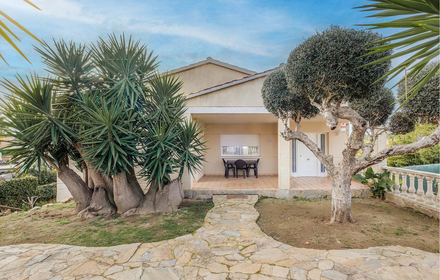 Haven mit Meerblick, AC, Parkplatz, Pool und Grill in Calafell, Costa Dorada