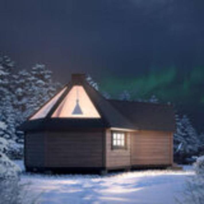 Lodge voor 2 personen, with sauna and tuin as well as uitzicht in Finland