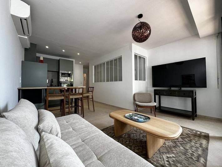 Appartement de vacances pour 4 personnes, avec Balcon ainsi que Terrasse et Vue