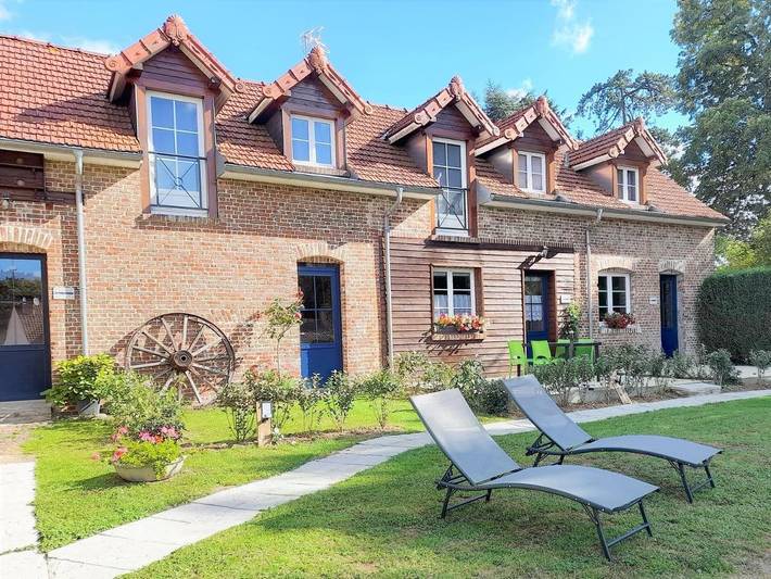 Location de vacances pour 4 personnes, avec Terrasse ainsi que Jardin et Vue à Buigny-Saint-Maclou