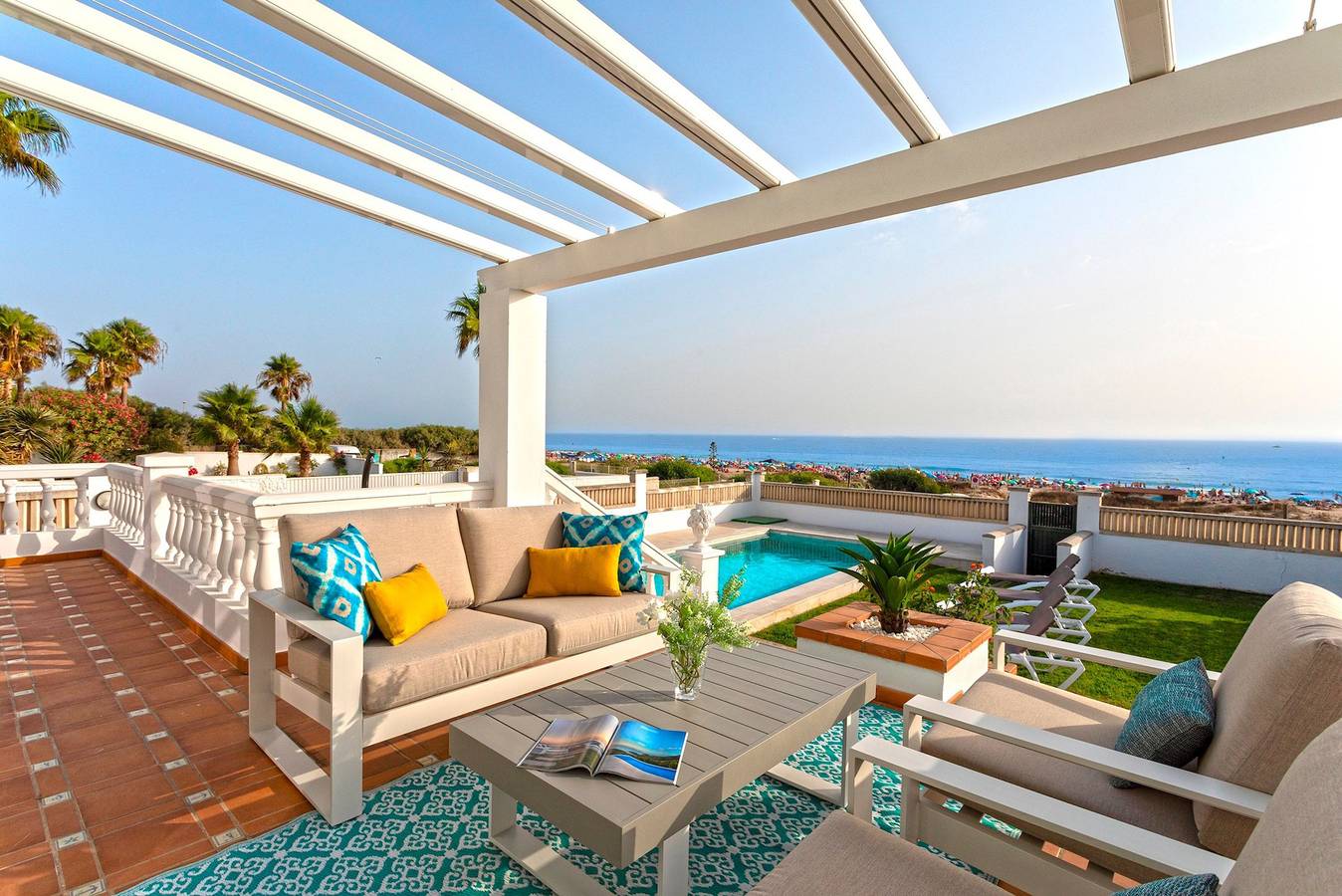 Chalet para 12 personas con balcón in La Barrosa, Chiclana de la Frontera