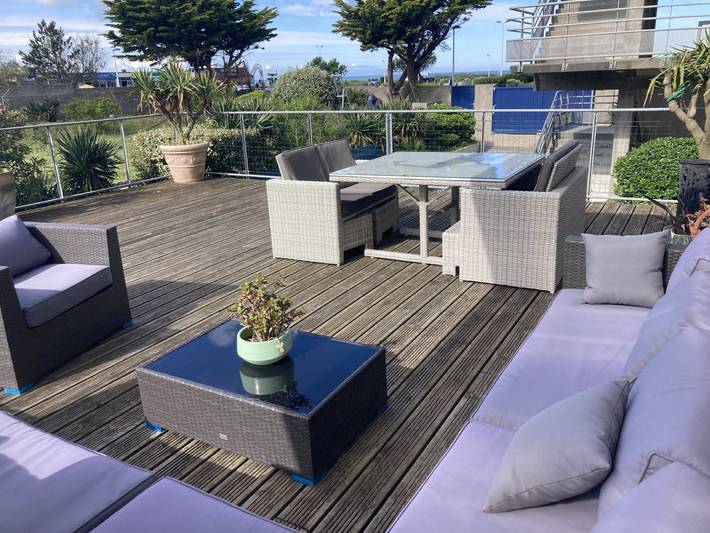 Gîte pour 6 personnes, avec terrasse à Coudeville-sur-Mer