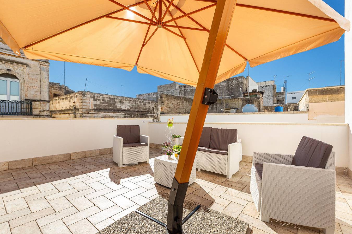 Appartement entier, Appartement de vacances pour 6 personnes avec balcon/terrasse in Maruggio, Golfe de Tarente