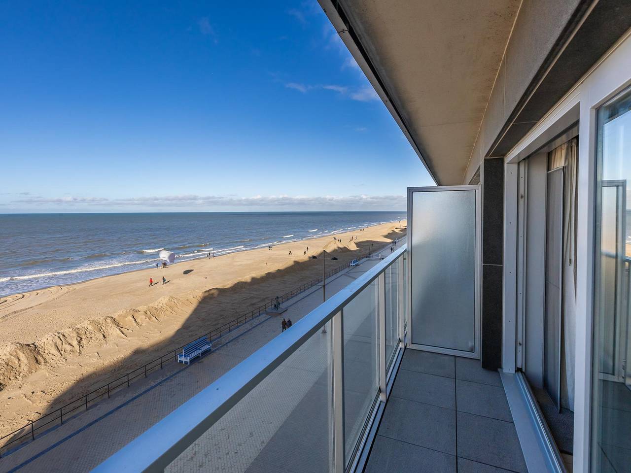 Studio avec terrasse et vue sur la mer in Middelkerke, Côte belge