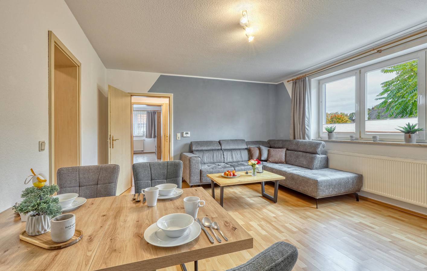 Ganze Ferienwohnung, Gemütliche Wohnung mit Terrasse, Parkplatz & WiFi in der Nähe des Stadtzentrums in Stolberg (Harz), Südharz