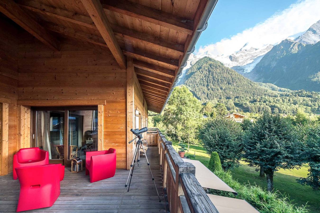 Ganze Wohnung, Les Ecrins des Bossons - Terrasse - vue Mt.Blanc in Chamonix, Mont-Blanc-Massiv