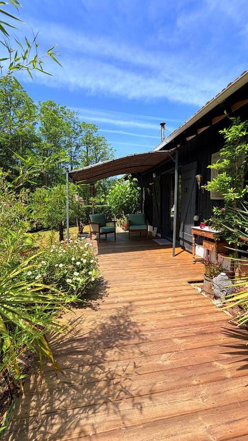 Location de vacances pour 4 personnes, avec vue ainsi que jardin et piscine à Pissos - 4
