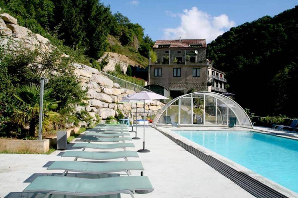 La manufacture in Antraigues-sur-Volane, Parc naturel régional des Monts d'Ardèche