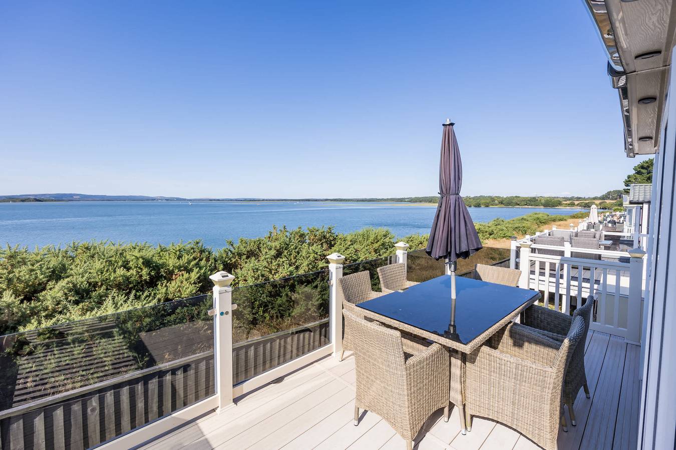 Costa Mare - 3-bedroom Caravan with beautiful views across the harbour in Rockley Park in Poole, Poole Harbour