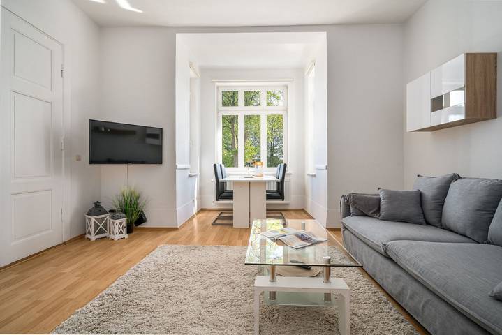 Ferienwohnung für 4 Personen, mit Garten und Seeblick in Malchow