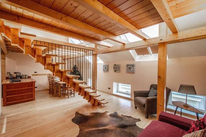 Loft dla 7 osób, z sauna w Praga