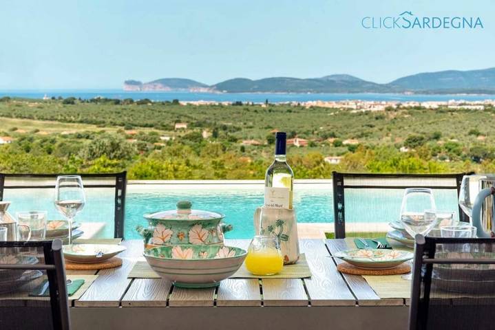 Villa pour 8 personnes, avec balcon/terrasse et piscine à Alghero - 4