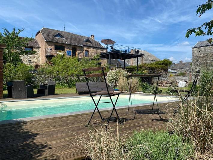 Location de vacances pour 2 personnes, avec jardin et piscine ainsi que sauna et vue, animaux acceptés dans Parc naturel régional des Ardennes - 2
