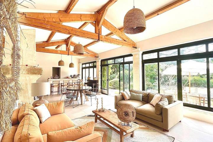 Maison de vacances pour 6 personnes, avec piscine ainsi que jardin et vue